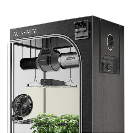 AC Infinity ADVANCE GROW TENT SYSTEM 2X2, 1-PLANT KIT, WIFI-INTEGRATED CONTROLS TO AUTOMATE VENTILATION, CIRCULATION, FULL SPECTRUM LED GROW LIGHT - GrowGreen Machines