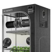 AC Infinity ADVANCE GROW TENT SYSTEM PRO 4X4, 4-PLANT KIT, WIFI-INTEGRATED CONTROLS TO AUTOMATE VENTILATION, CIRCULATION, FULL SPECTRUM LM301H EVO LED GROW LIGHT - GrowGreen Machines