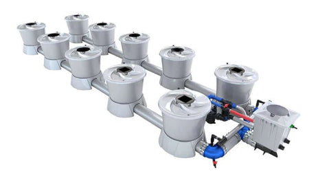 Alien Hydroponics V-System 10 Pot 2 Row Kit RDWC Hydroponic System - GrowGreen Machines