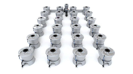 Alien Hydroponics V-System 24 Pot 4 Row Kit RDWC Hydroponic System - GrowGreen Machines