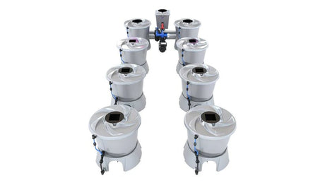 Alien Hydroponics V-System 8 Pot 2 Row Kit RDWC Hydroponic System - GrowGreen Machines