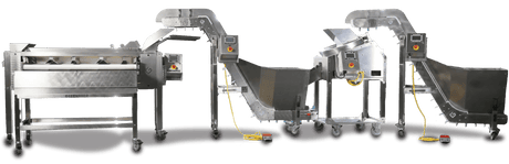 GreenBroz N-Line Trimming Machine, Harvest Bud Sorter, and Feed Conveyor System - GrowGreen Machines