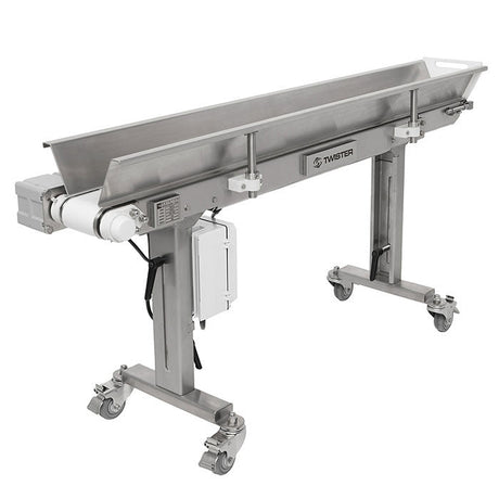 Twister Technologies Inbound Stainless Steel Feed Conveyor (T2 & T4 Trimmers) - GrowGreen Machines